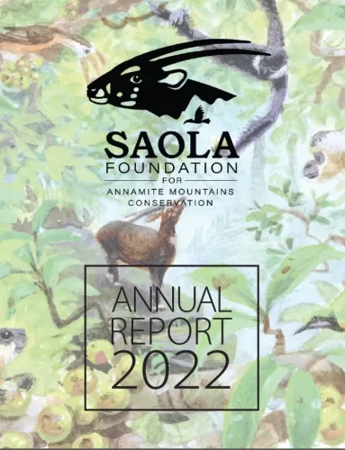 Frontpage for Saola Foundation annual report 2022